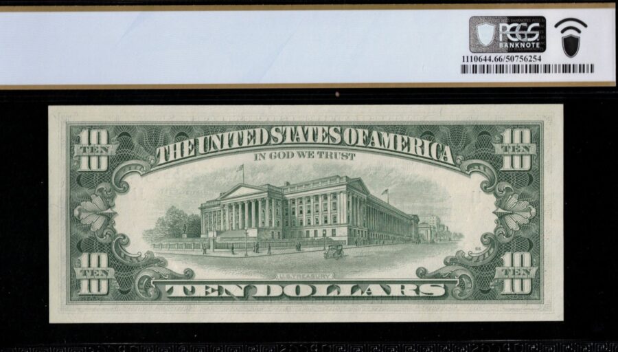 1969 $10 FRN K15555551A 66Q