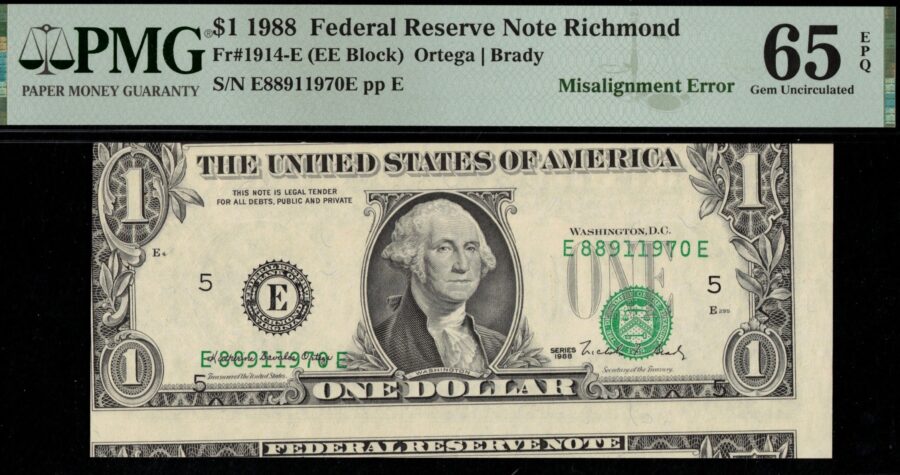 1988 $1 FRN MIS-ALIGNMENT ON 2ND 65Q