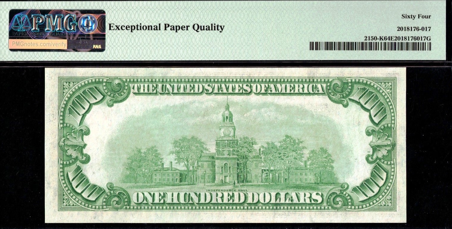 1928 $100 FRN DALLAS #64EPQ
