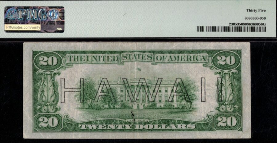 1934A $20 FRN "HAWAII" LS54512853C 35