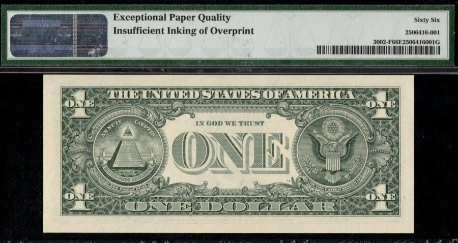 2013 $1 *LEPE" OVER-PRINT ERROR 66Q