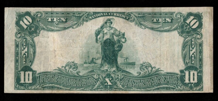 1902 $10 THE F NB OF SCOTTDALE PA