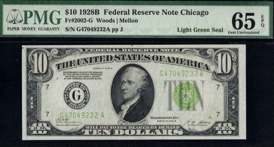 1928B $10 FRN G47049232A #65Q