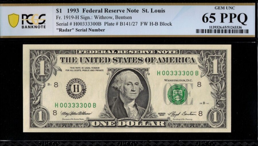1993 $1 FRN H00333300B 65Q