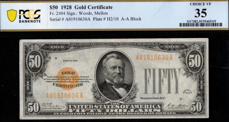 1928 $50 G.C A01910630A #35