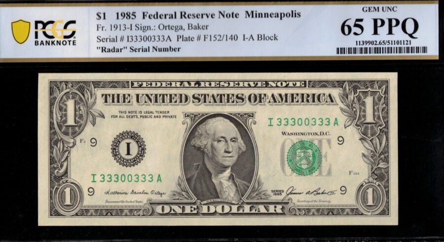 1985 $1 FRN I33300333A 65Q