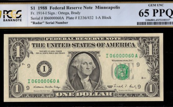 1988 $1 FRN I06000060A 65PPQ
