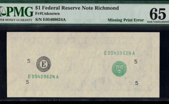 19XX $1 FRN MISSING 2ND 65Q