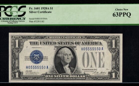 1928A $1 S.C H05555550A 63Q