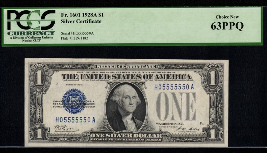 1928A $1 S.C H05555550A 63Q