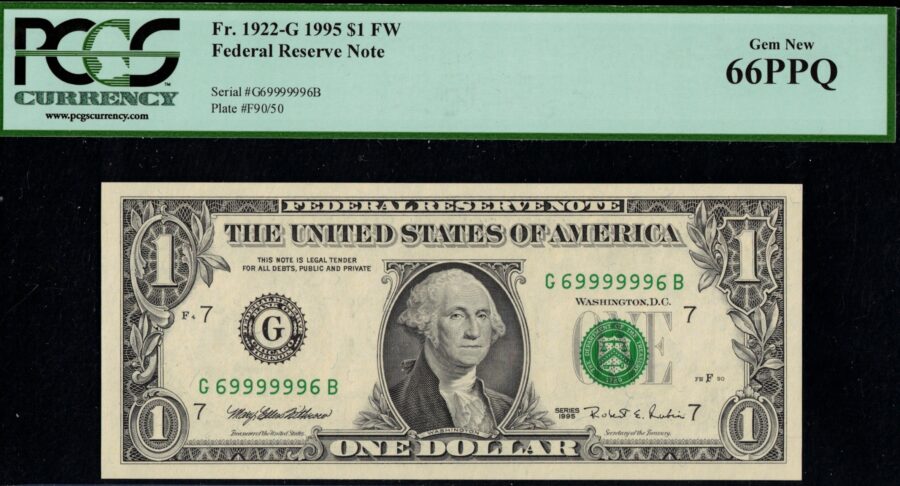 1995 $1 FRN G69999996B 66Q