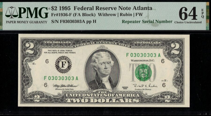 1995 $2 FRN F03030303A 64Q