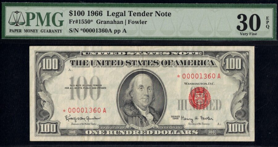 1966 $100 L.T *00001360A 30Q