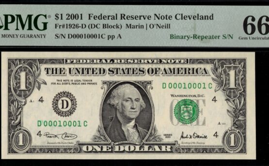 2001 $1 FRN D00010001C 66Q