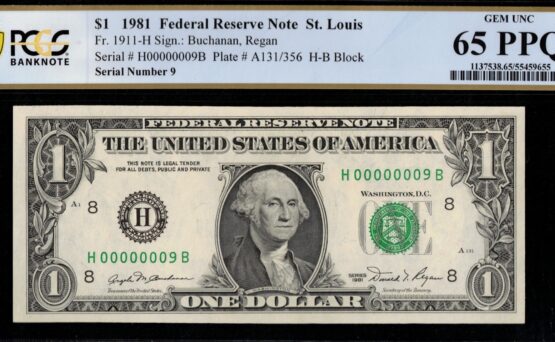 1981 $1 FRN H00000009B 65Q