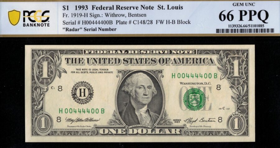 1993 $1 FRN H00444400B 66Q