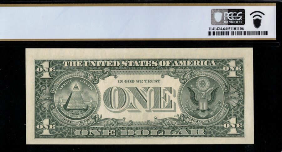 1995 $1 FRN B44400444A #64PPQ