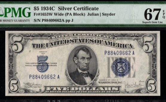 1934C $5 S.C P88409662A 67Q*
