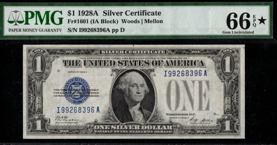 1928A $1 S.C I99268396A 66Q*