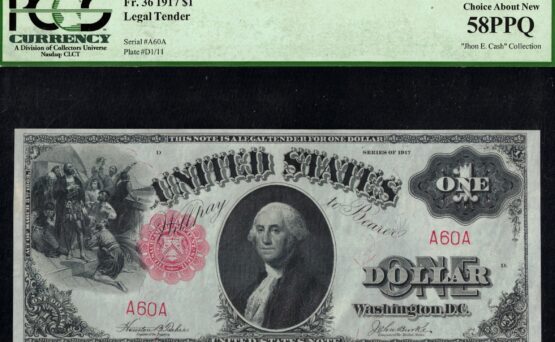 FR-36 1917 $1 A60A P.C.G.S #58PPQ