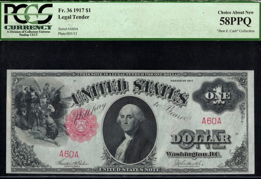 FR-36 1917 $1 A60A P.C.G.S #58PPQ