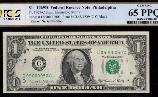 1969D $1 FRN C05000050C 65Q