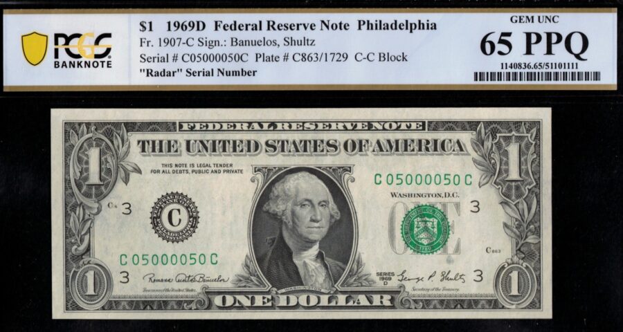 1969D $1 FRN C05000050C 65Q