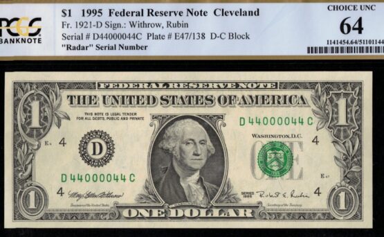 1995 $1 FRN D44000044C 64