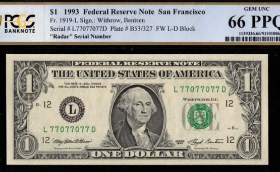 1993 $1 FRN L77077077D 66Q