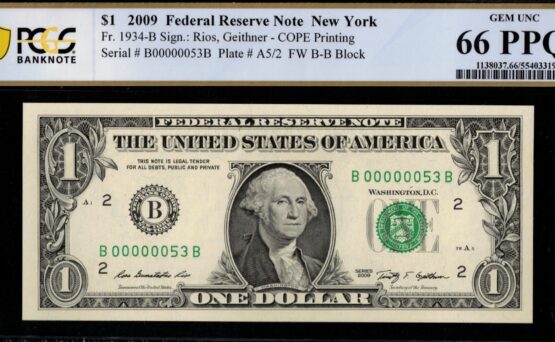 2009 $1 FRN B00000053B 64Q