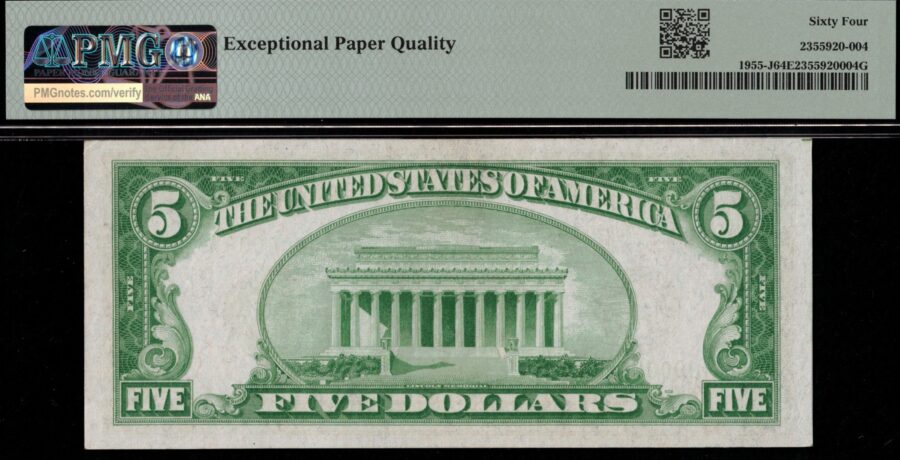 1934 $5 L.G.S J00000004A 64Q