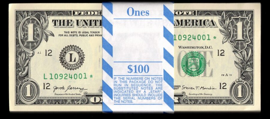 2017 $1 FRN "BEP-STAR=PACK" FANCY