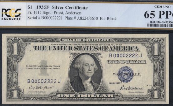 1935F $1 S.C B00002222J 65Q
