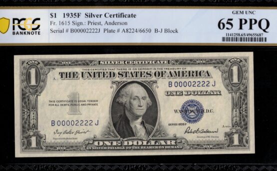 1935F $1 S.C B00002222J 65Q