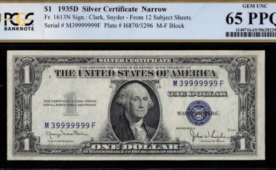 1935D $1 S.C M39999999F 65Q