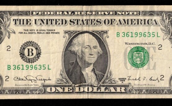 1988A $1 FRN B-L BLOCK (WEB-NOTE)