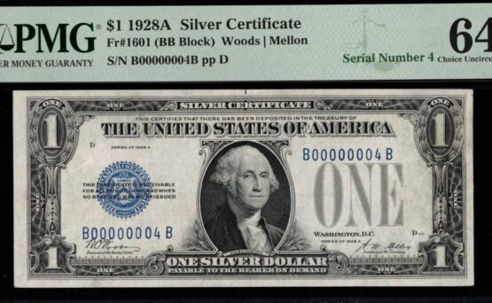1928A $1 SILVER B00000004B 64Q