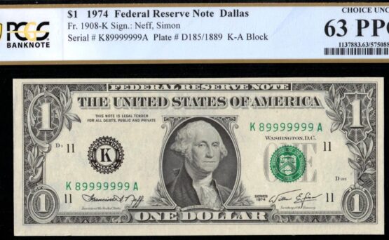 1974 $1 FRN K89999999A 63Q