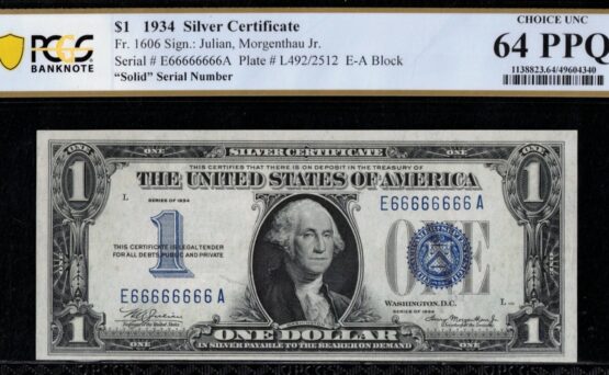 1934 $1 S.C E66666666A 64Q