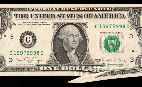 1988A $1 FRN "PAPER-JAM ERROR"