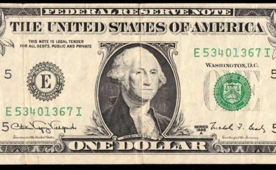 1988 $1 FRN WEB-PRESS ERROR