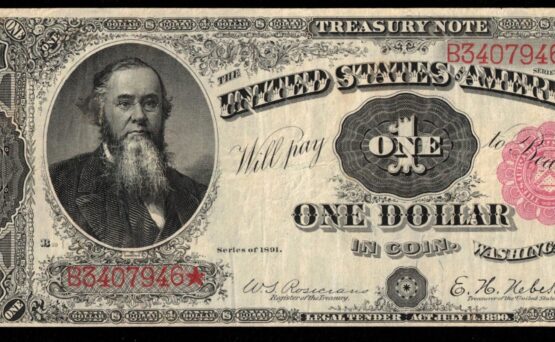 FR-350 1891 $1 T.N B3407946