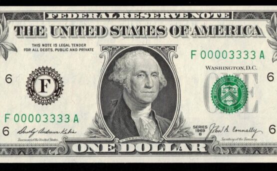 1969B $1 FRN F00003333A