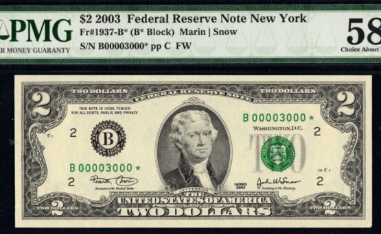 2003 $2 FRN B00003000* 58Q