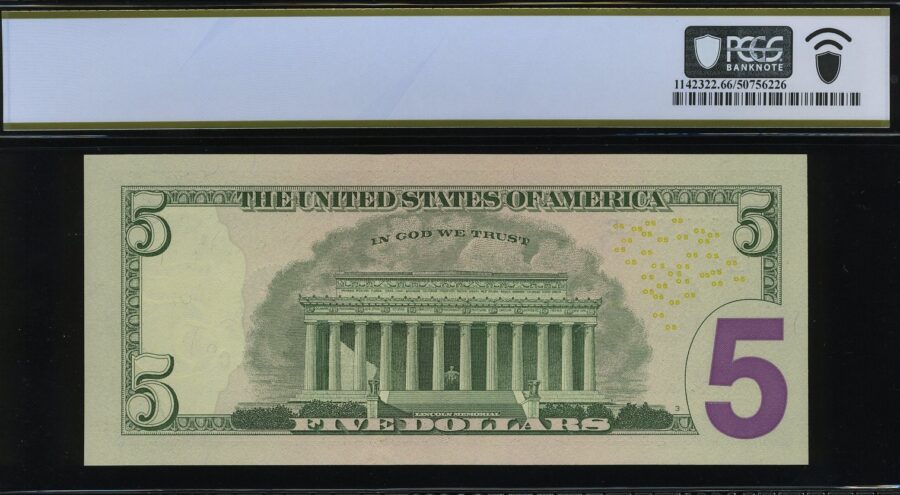 2009 $5 FRN JL31313131C 66Q