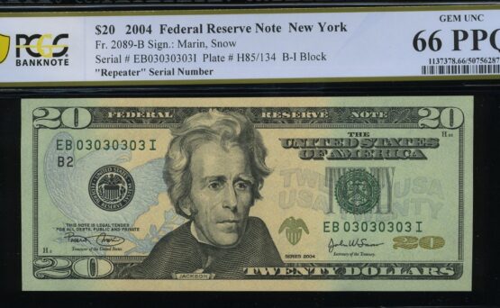 2004 $20 FRN EB03030303I 66Q