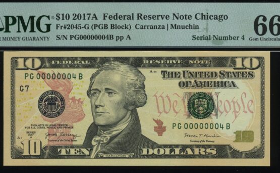 2017A $10 FRN PG00000004B 66Q