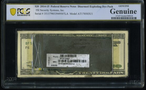 $20 "BANK ROBBERY" DYE PACK