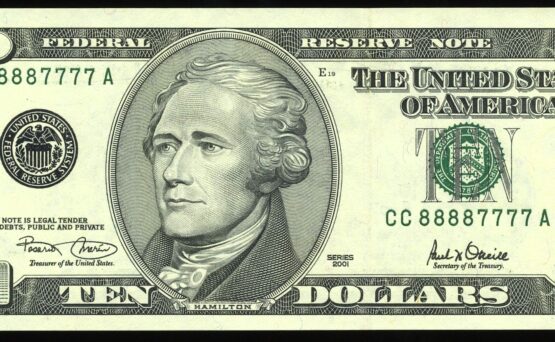 2001 $10 FRN CC88887777A