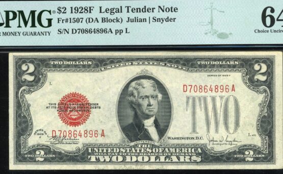 1928F $2 L.T D70864896A 64Q